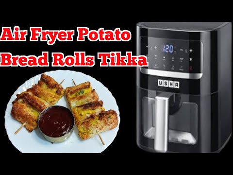 Crispy Air Fryer Potato Bread Roll Skewers | Easy Snack Recipe | Our Food Lab