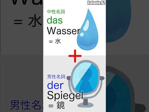 ドイツ🇩🇪語で「水の鏡」って何？🧐 #shorts #ドイツ語 #ショート動画