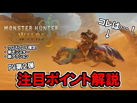 【モンハンワイルズ】セクレトのこれは・・・！PV第２弾の注目ポイント解説【MHWilds]