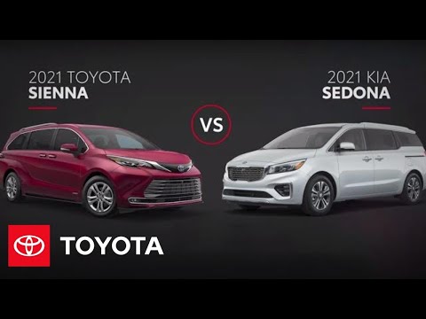 2021 Toyota Sienna vs Kia Sedona Minivan Comparison | Toyota