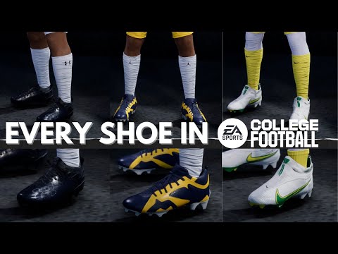 Every Shoe / Branded Socks In College Football 25