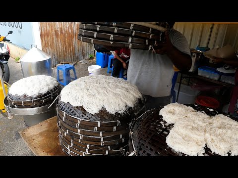 Coconut Steamed Sugar Noodles - Penang Street Food, Malaysia