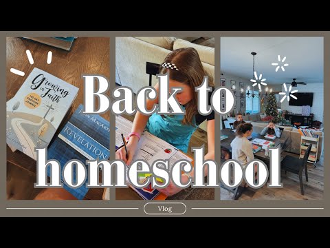 BACK TO HOMESCHOOL||HOMESCHOOL WITH ME + STARTING NEW THINGS❄️✨