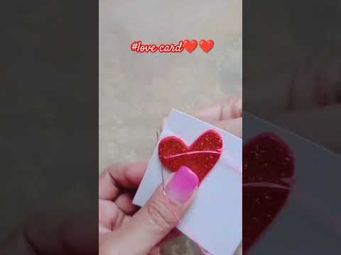 easy valentine's day card making #creative #youtubeshorts #craft #art #diy #valentinesday