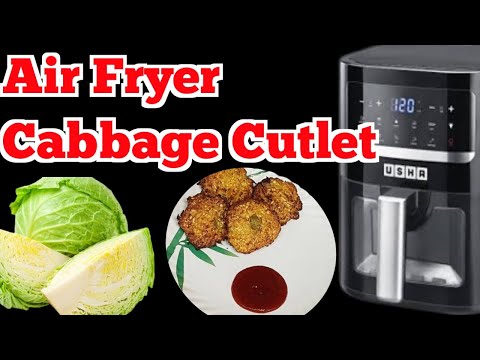 Crispy Air Fryer Cabbage Cutlets | Healthy & Easy Snack Recipe