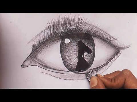 how to draw eye| # easy eye drawing #realisticeyedrawing#drawing