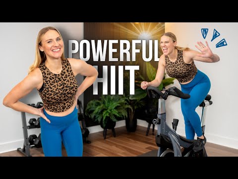 30 min POWERFUL HIIT Indoor Cycling Workout