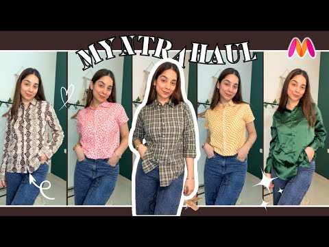 HUGE Myntra Shirts Haul Ft. Zingoy🌷|| Try On Haul || Tanisha Madhok #myntrafinds #myntrahaul #myntra