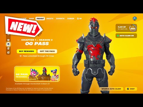 *NEW* FORTNITE OG SEASON 2 UPDATE LIVE!! (NEW BATTLE PASS OUT NOW)