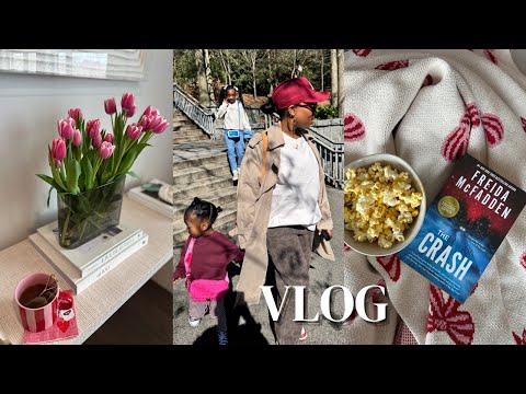 VLOG| its giving Spring/Summer... time outside, new books, getting organized, basement finds & more