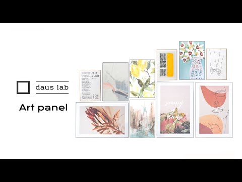 Stylish interior with art panels | Enjoy how to decorate | Furniture and interior daus lab | BGM