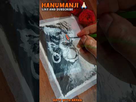 HANUMANJI 🔥💪🏻😱 #shorts #youtubeshorts #art #bajrangbali #hanuman