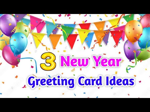 3 Easy 🥰Happy new year🥰 card 2025 / Handmade new year card idea / How to make new year greeting card