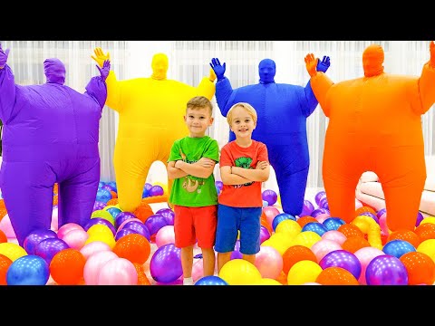 Balloons Cube challenge with Chris and friends