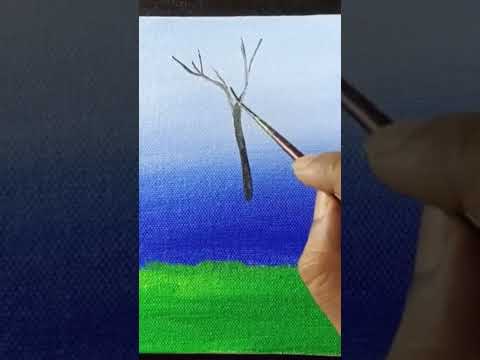 acrylic colour painting for beginners #shorts#youtubeshorts #painting #drawing #viral