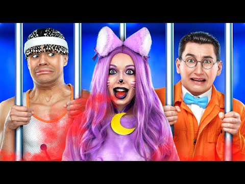 Jock and Nerd vs Catnap in Jail! Funny Lifehacks in Prison! STUPID vs SMART!