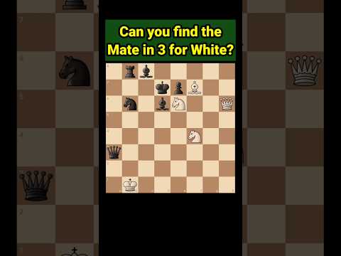 Can you find the Mate in 3 for white?#chess #shorts