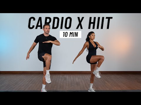 10 MIN CARDIO HIIT WORKOUT - ALL STANDING - Full Body, No Equipment, No Repeats