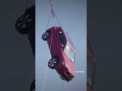 Crazy Car Crash Test #shorts #youtubeshorts #shortsvideo