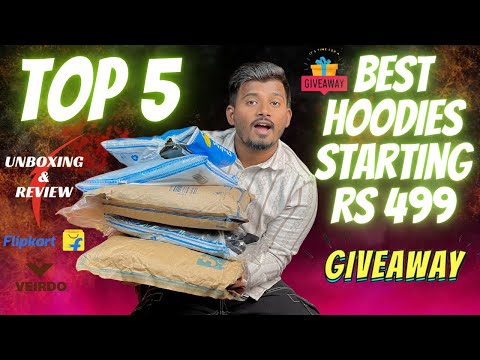 05 Best Hoodies  For Winter (Men) 🔥 Flipkart Hoodie Haul 2025 Giveaway😍 | RAFIQUE SAYYED