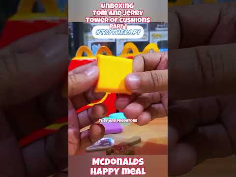 Part 1. Unboxing Tom and Jerry Tower of Cushions. Tom and Jerry from the McDonald's  Happy Meal.