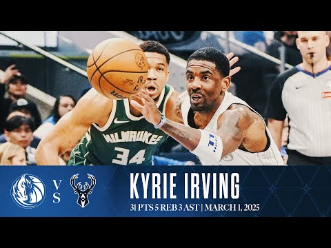 Kyrie Irving (31 Points) Highlights vs. Milwaukee Bucks | March 1, 2025