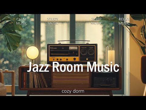 Jazz Room Music ~ Lofi Jazz with Relaxing Rain Scene | Relaxing Lofi / Jazz Study Music