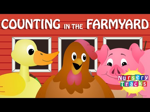 Counting in the Farmyard | Learn to count from 1 to 10 | With chickens, pigs and ducks