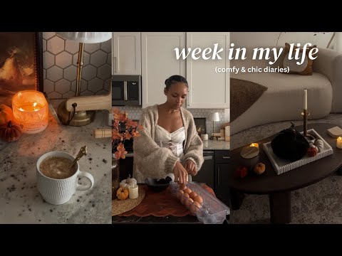 VLOG: decorating for fall, new coffee bar set up, transitional clothing haul with REVOLVE, cozy vlog