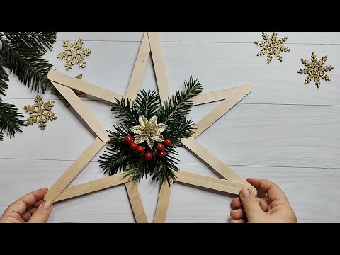 Elegant Christmas Star DIY: Beautiful Christmas Decor from Simple Materials