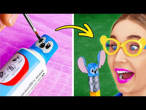 Easy DIY School Supplies to Make at Home! Genius Craft Ideas for Kids by 123 GO!