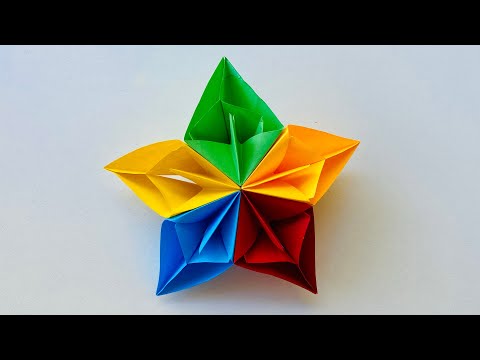 How to Make 3D Star for Christmas Decoration | Paper Craft