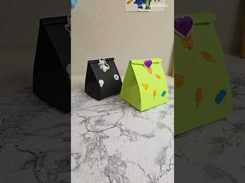 DIY paper gift bags #origami #craft #shorts