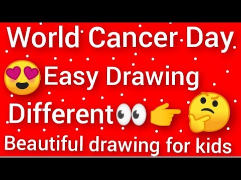 #worldcancerdaydrawing/#worldcancerdayeasy/world cancer day poster/ world cancer day drawing.