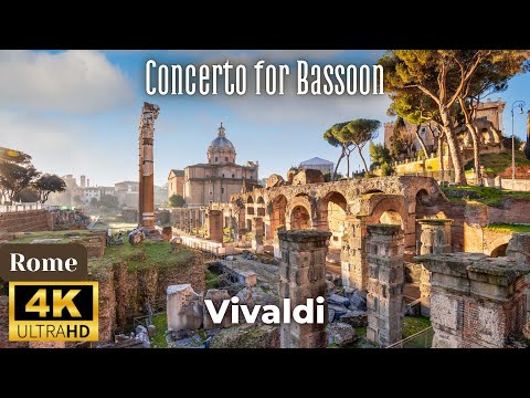 4K Rome Scenic Relaxation Film - Vivaldi - Concerto for Bassoon