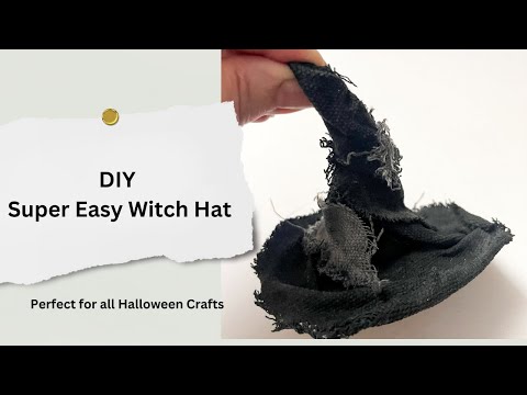 DIY Super Easy Witch Hat: Perfect for Halloween!