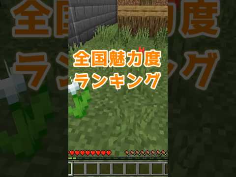 住んでる所が呼ばれなかったら逆に凄い！？#shorts #マイクラ #魅力度