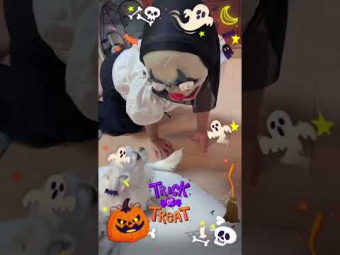 わんこにハロウィンドッキリ🎃