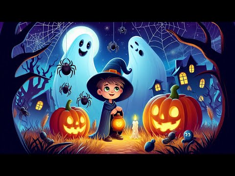 Spooky Spiders and Friendly Ghosts | Halloween Song for Kids #halloween #kidsvideo #nurseryrhymes