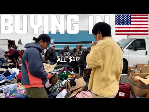 [Buying from America] Shopping spree at the super cheap $1 flea market in Los Angeles!!