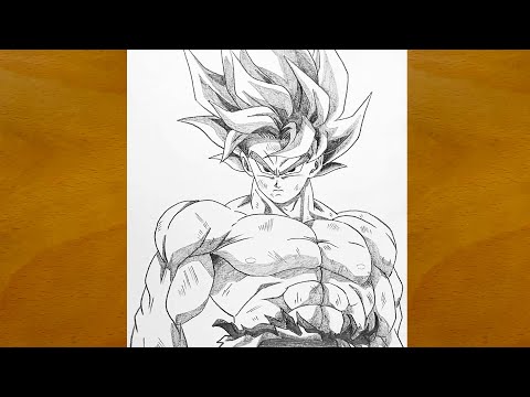 How to Draw Goku SSJ || Epic Anime Sketch || Dragon Ball Fan Art