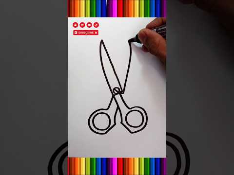 how to draw a scissor #drawing #trending #shorts