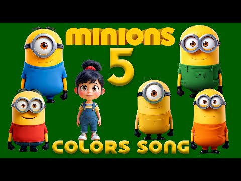 Despicable Me 5 Colors Song Minions | Nursery Rhymes for Kids | Simple Songs | SH Kids Minyonlar