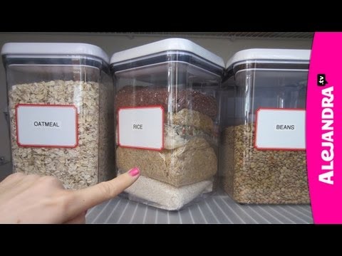 Organizational Tips: Rice Storage in the Kitchen Pantry