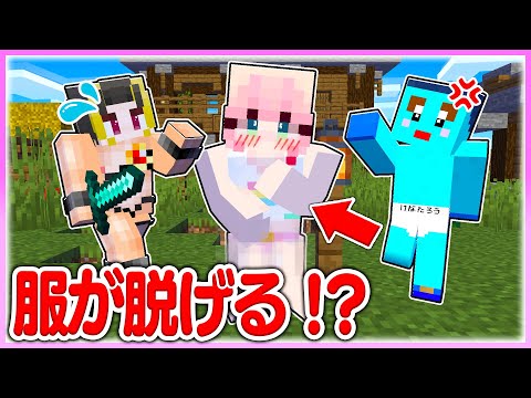 🌈負けたら『服を脱ぐPvP対決』で女の子にズルしまくってみたwwww 【まいくら / マインクラフト】