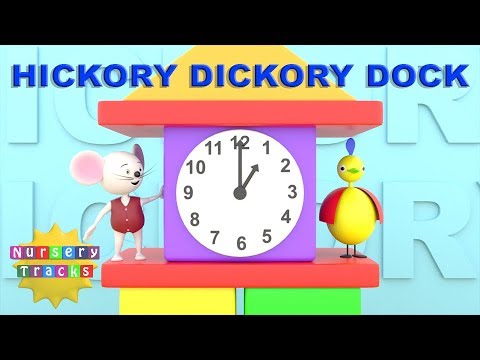 Hickory Dickory Dock | Nursery Rhyme | Tell the Time | NurseryTracks