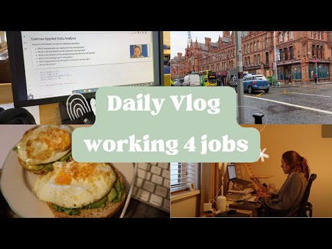 Typical Day in My Life Working 4 Jobs - PhD Student Vlog - Maintaining Work Life Balance