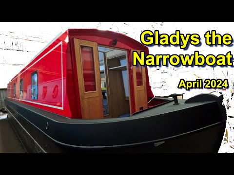 Gladys the Narrowboat looks stunning! My 4th visit to Aintree Boats, on 22nd April 2024