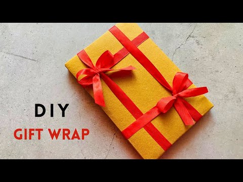 Easy Way to Wrap a Ribbon on a Gift Box | How to Wrap a Gift with Ribbon Easy