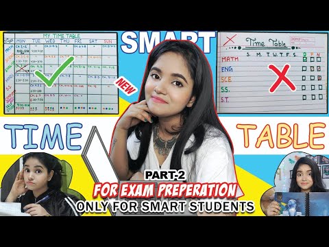 पढ़ाई का Time Table कैसे बनाएं | How to make TIME TABLE before an Exam| परीक्षा की तैयारी कैसे करें